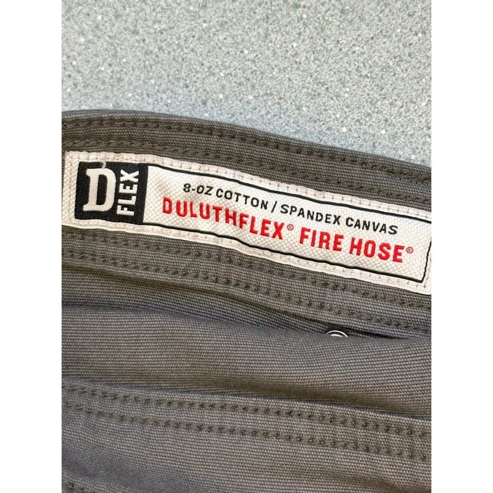 Duluth Trading Co DuluthFlex Fire Hose Relaxed Fit Pants Grey 35x34 62752 Mens - Picture 6 of 11